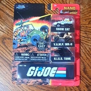 GI Joe Nano Hollywood Rides Car Set NIB